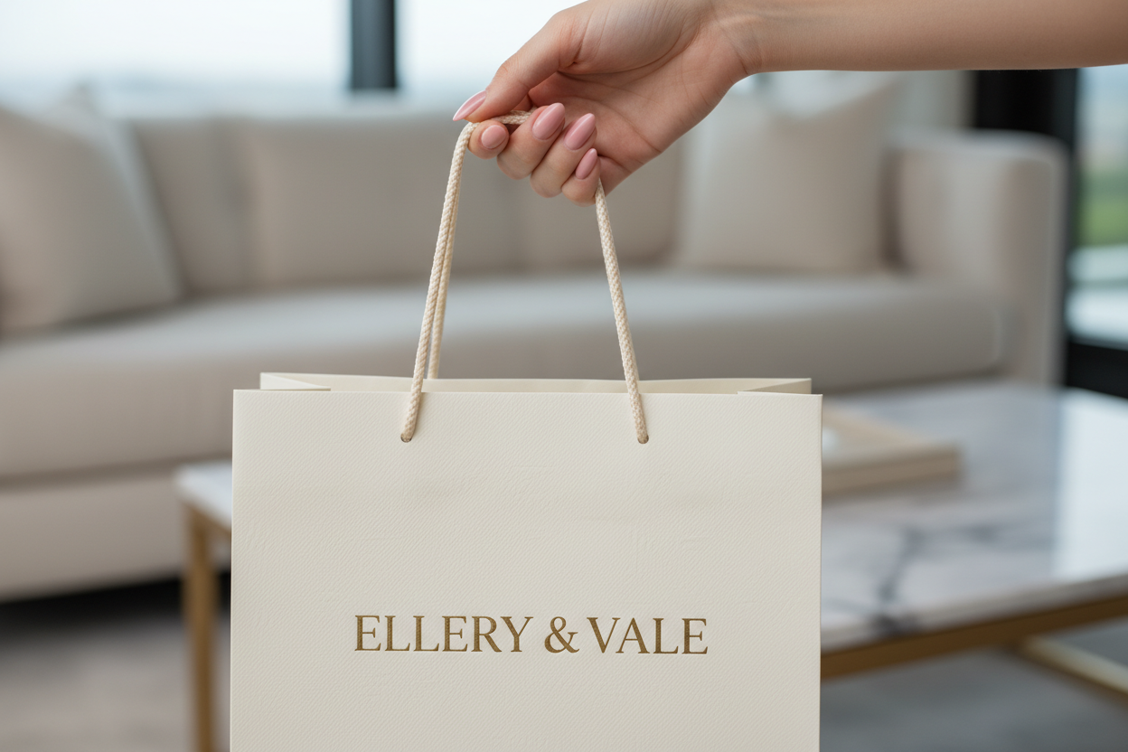 Deve avere il nome sopra di ELLERY & VALE